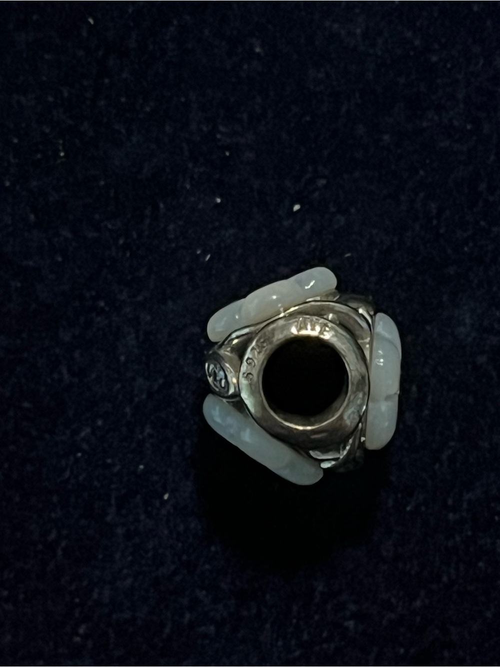 AUTHENTIC PANDORA Luminous Florals Charm MOP Silver 791894MOP - Retired/Rare - Picture 10 of 10